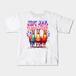 Stay Cool Llama School Kids T-Shirt